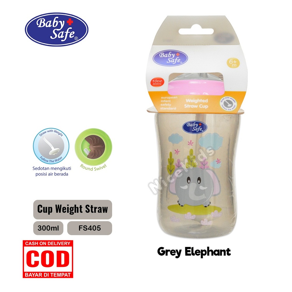 Baby Safe Cup with Weighted Straw 300 ml - FS405 NEW