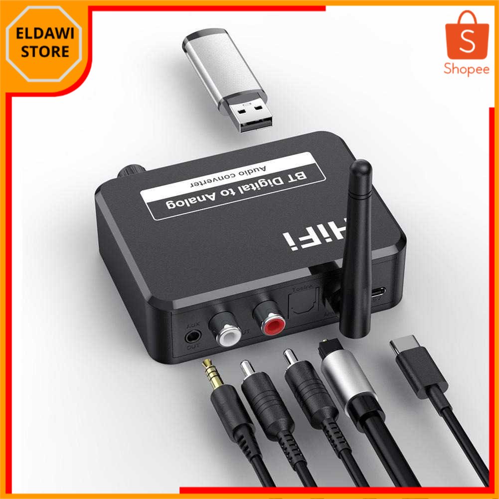 (BISA COD) ELDAWI - VAORLO DAC Audio Bluetooth 5.1 Receiver HiFi Digital to Analog - BLS-B35