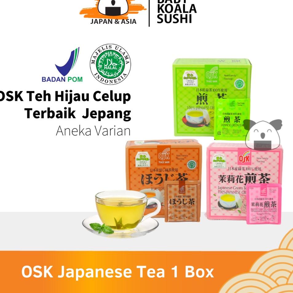 

♪ OSK Teh Hijau Jepang Green Tea Sachet 50 Pcs Halal │ Greentea Import Jepang ♪