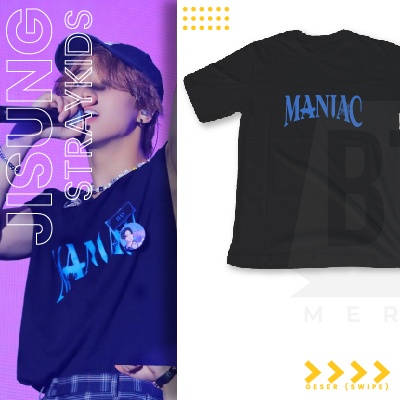 Outfitidols - Kaos Stray kids World Tour MANIAC
