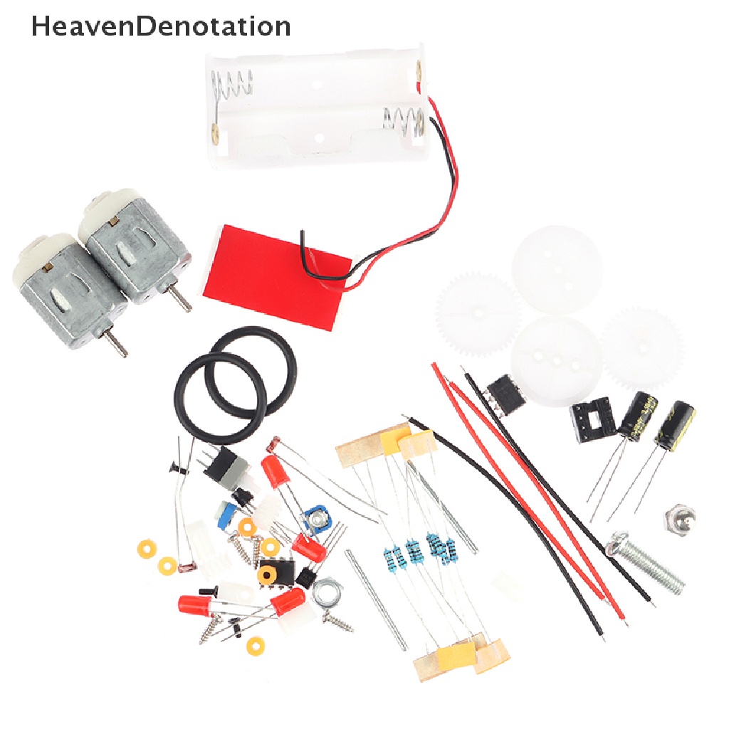 [HeavenDenotation] Praktik Solder Belajar Elektronik Kit Proyek Mobil Pintar DIY Kit HDV