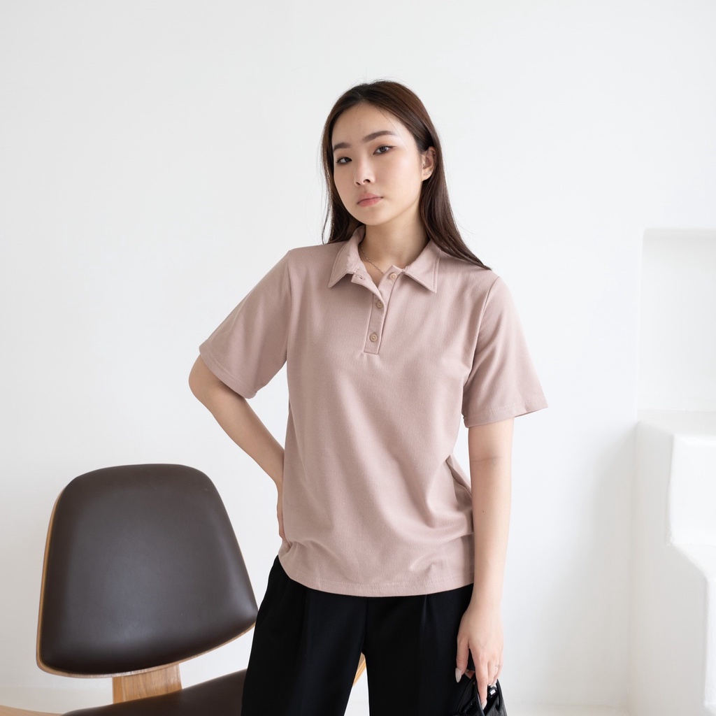 Beige Studio - Coast Top / Atasan Lengan Pendek Wanita