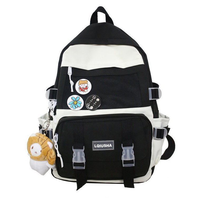 Tas Ransel Backpack Sekolah Pria Wanita Korean Style Bag - BAG015