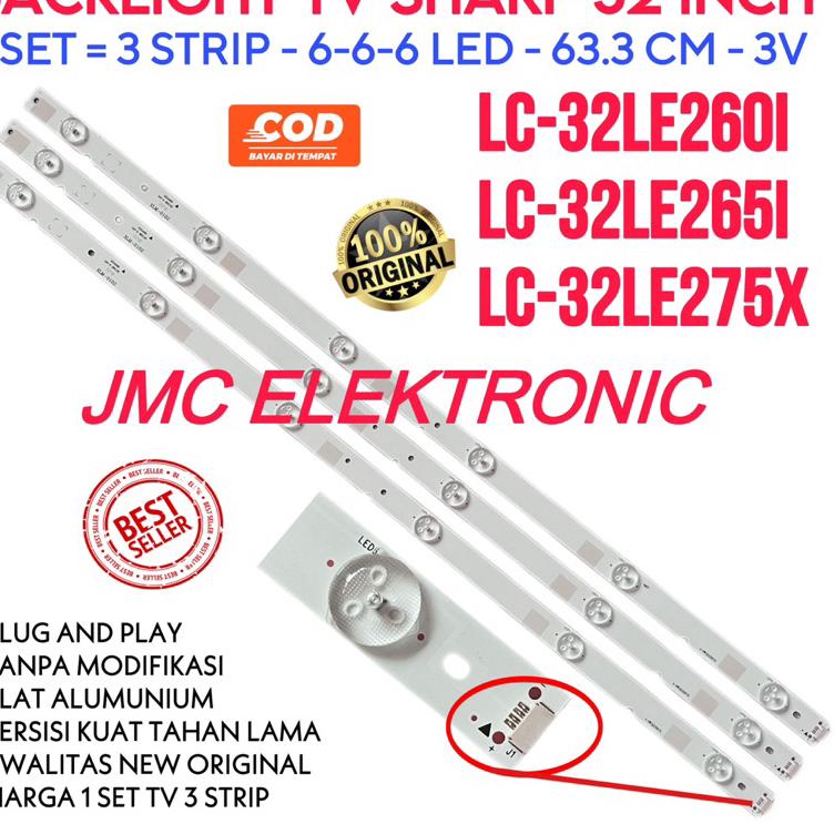 ❉ BACKLIGHT TV LED SHA32 INC LC32LE260I LC32LE265I LC32LE375X LC-32LE260i 32LE265i 32LE375i LC32LE26