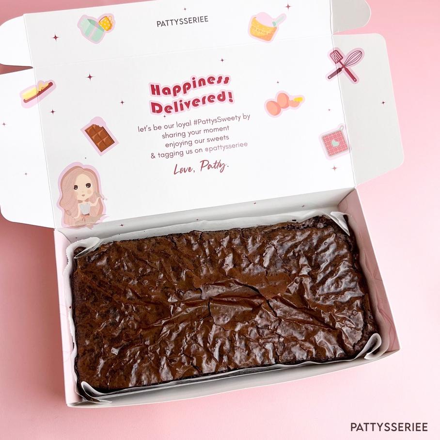 

✯ Fudgy Brownies Dark Chocolate Ori (add toppings) 20x10cm BACA DESKRIPSI ♚