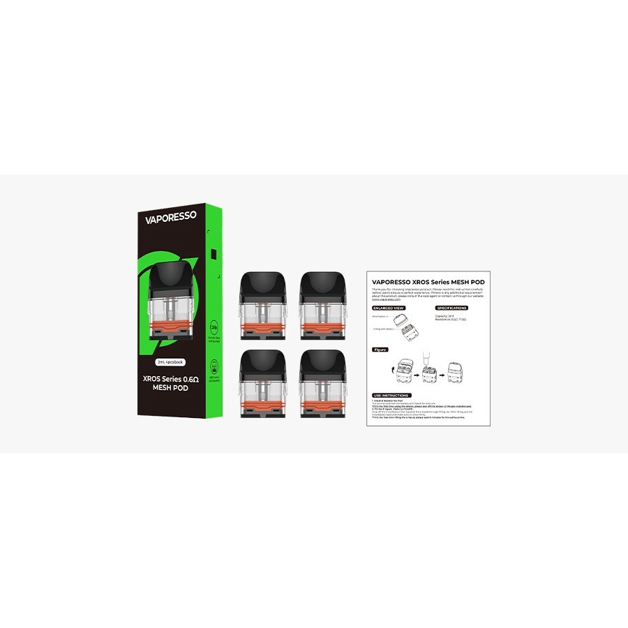 Vaporesso Xros Pod Cartridge 0.6 OHM &amp; 1.0 OHM 100% Authentic