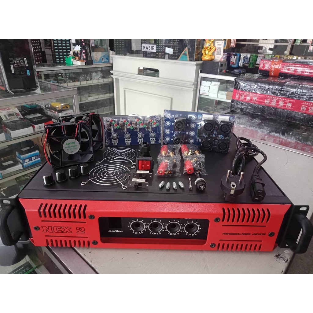 Box NCX2 4ch 2u KOMPLIT Aksesoris