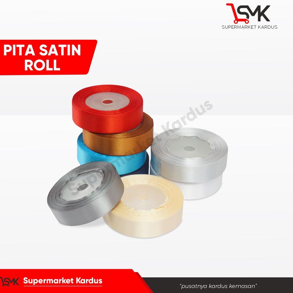 

D21 Pita Satin ( 3/4" / 2 cm ) PER ROLL (18 meter) pita/pitakado/pitasatin/hampers PALING BAGUS ゲ