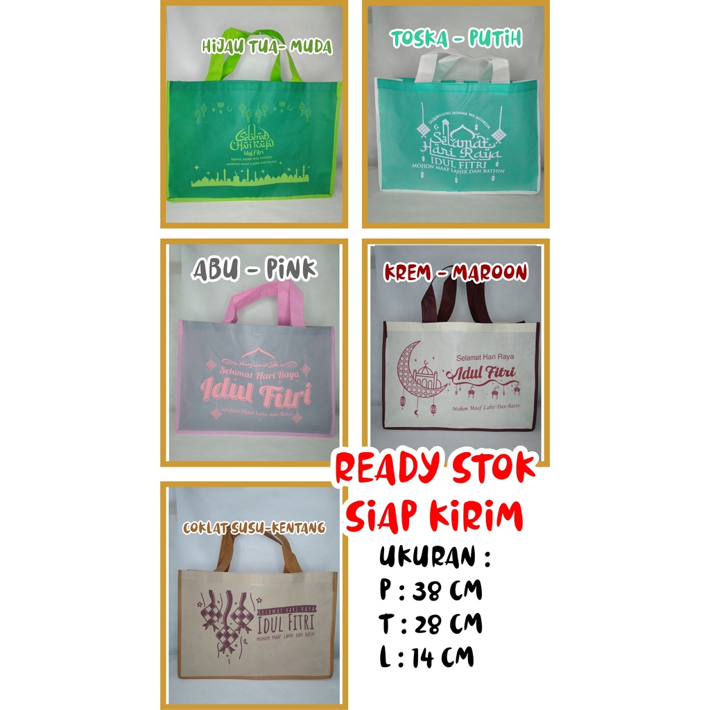 

[READY] TAS LEBARAN Lanscape / Tidur JUMBO BAHAN NON-WOVEN TEBAL 75 GSM MUAT BANYAK