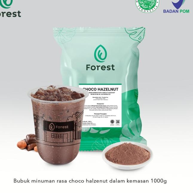 

⚡COD⚡ Bubuk Minuman HAZELNUT CHOCOLATE Powder - FOREST Bubble Drink