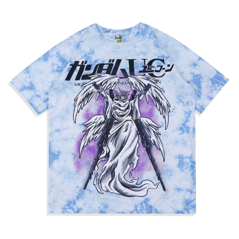 GUNDAM TEES OVERSIZED TEES TIE DYE GUNDAM KAOS GUNDAM TIE DYE OVERSIZE