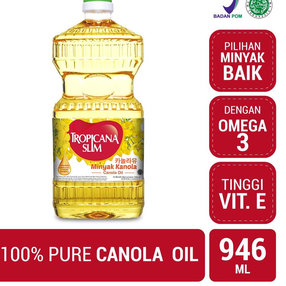 

✳ Tropicana Slim Minyak Kanola 946ml - 100% Pure Canola Oil ◘