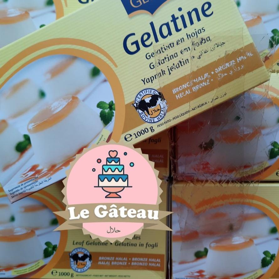 

✹ 25 Lembar GELITA gelatine sheet / gelatin sapi halal ♂
