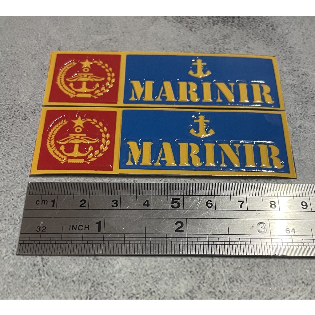 Stiker Plat Marinir (B)- Stiker Marinir -Sticker Marinir Plat Motor