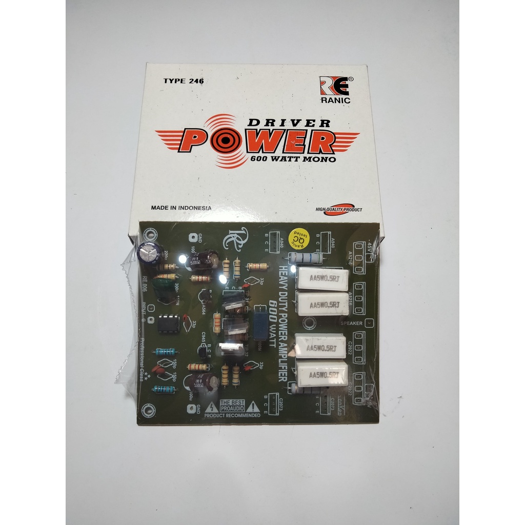 KIT DRIVER POWER 600 WATT MONO RANIC TYPE - 246