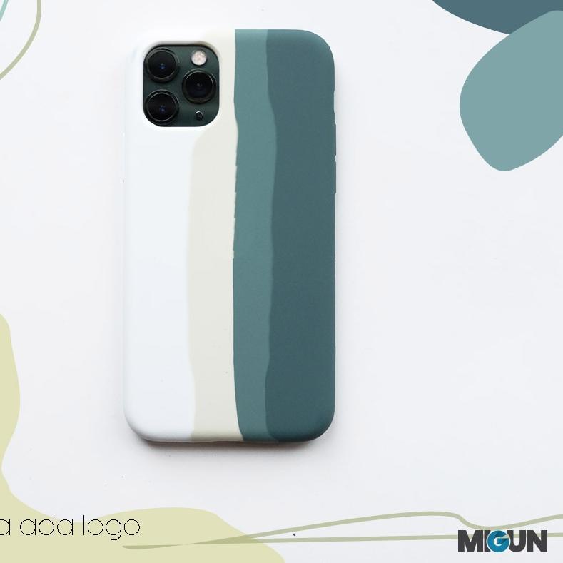 ✶ Original Stripe Midnight Green Case - FULL COVER - Iphone 6 7 8 6+ 7+ 8+ X XR XSMAX 11 PROMAX ♨