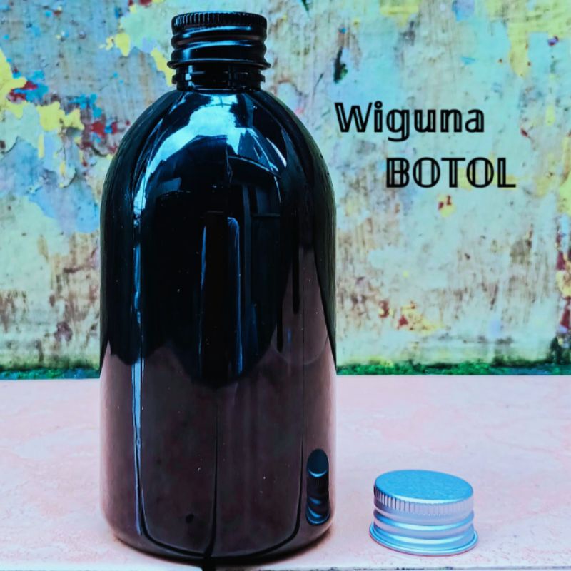 Botol Ulir 250ml Oval Hitam / Botol PET 250ml Oval Tutup Ulir Alumunium