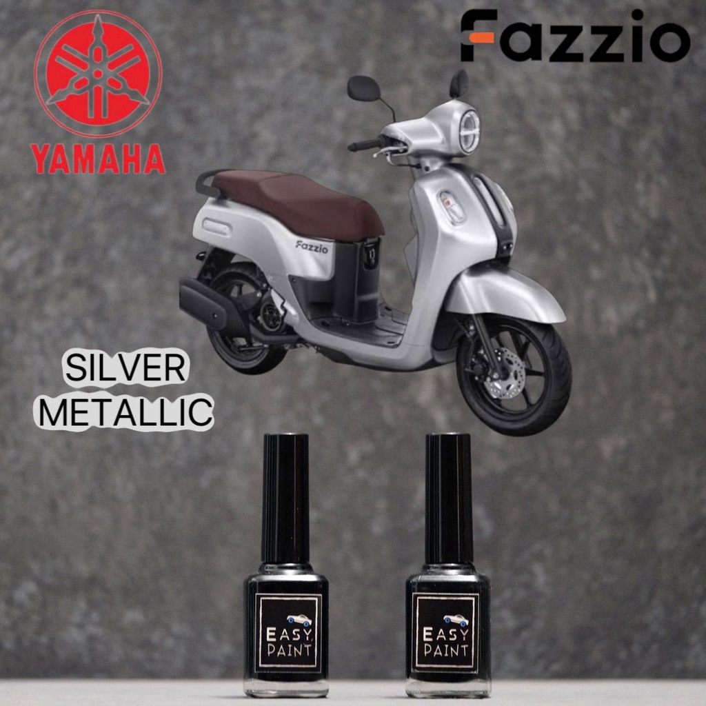 Cat Oles Motor Silver Metalic Yamaha Fazzio Fazio Perak Metalik 15ml