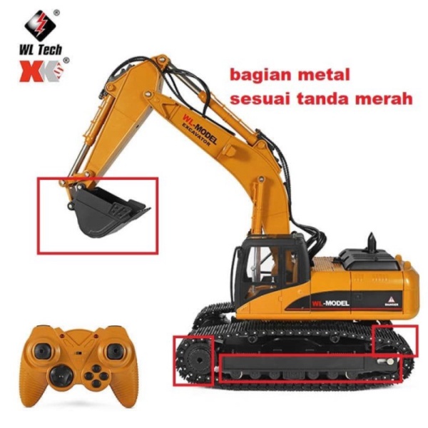 

Jual WL 16800 Excavator 1/16 23CH Metal Truck Car with LED Smoke Berkualitas