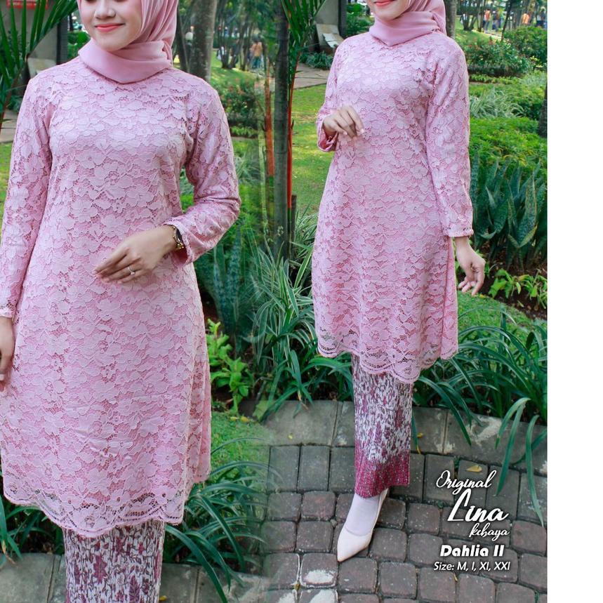 ✥ Set kebaya brokat DHALIA/kebaya gamis brukat/kebaya Kinanti/kebaya murah/rok plisket/kebaya kartin