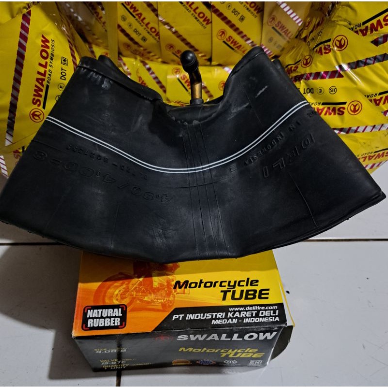 Ban Dalam SWALLOW 4.00-8 , Untuk Bajaj Roda 3 , Bajaj Orange 2tak , TVS & RE , Ring 8 inchi (TERMURA