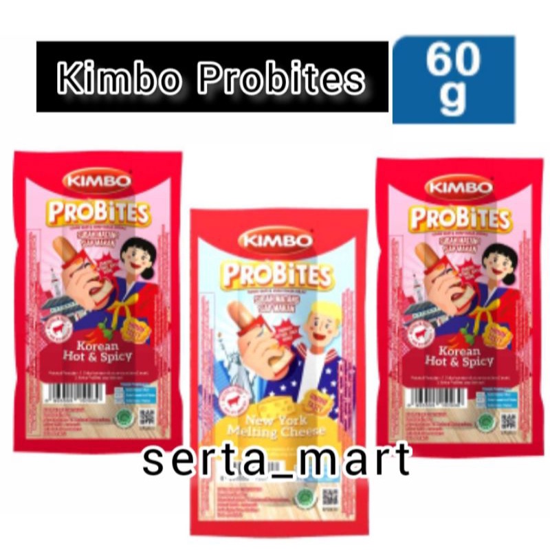 

Kimbo Probites 60gr - Sosis Kimbo Original / Melting Cheese / Hot Spicy