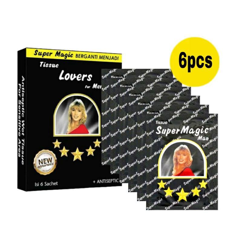 Tisu Tissue Lovers Sutra Magic Power Super Magic Man Hitam