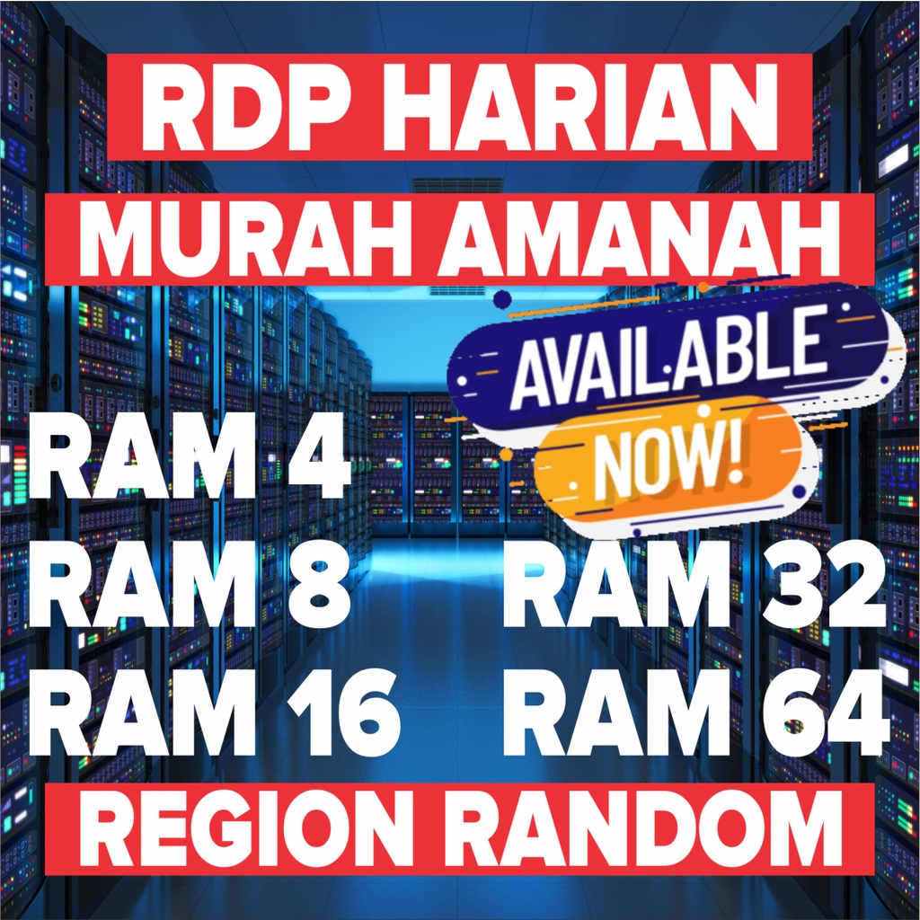 PROMO RAM 64 RDP HARIAN BISA MINGGUAN BERGARANSI MURAH