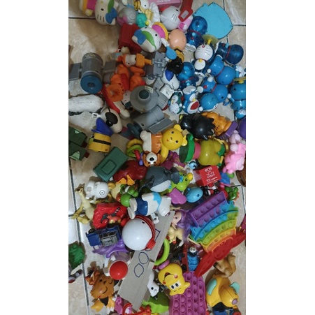 Termurah Mainan Bekas Happy Meal MCD, KFC, Preloved Mainan MCD, KFC, karakter Sudah Bersih