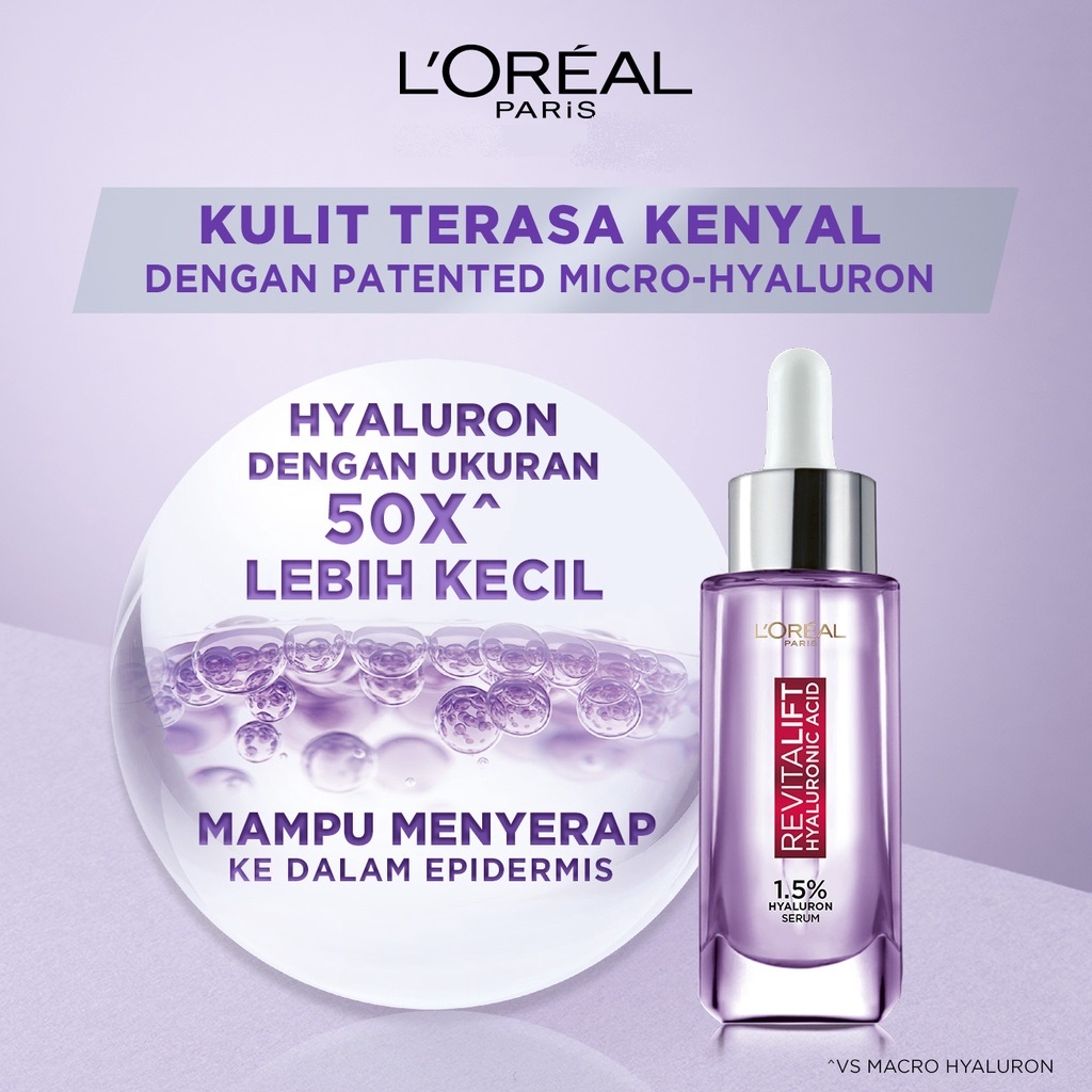 L'OREAL Revitalift 1.5% Hyaluronic Acid HA Loreal Face Serum - 30ml