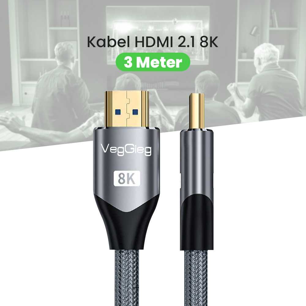 Kabel HDMI 2.1 8K 3 Meter Braided