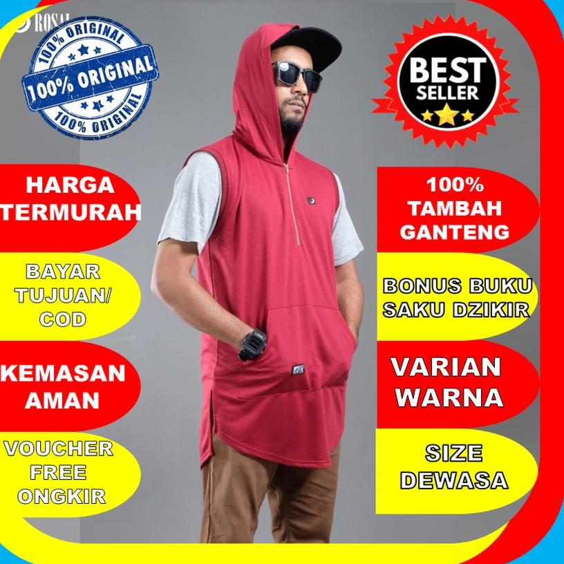 Stok Terbatas ROMPI SHOLAT ROSAL HOODIE / BAJU SHOLAT PRIA / BAJU MUSLIM KOKO MURAH ORINAL KUALITAS 