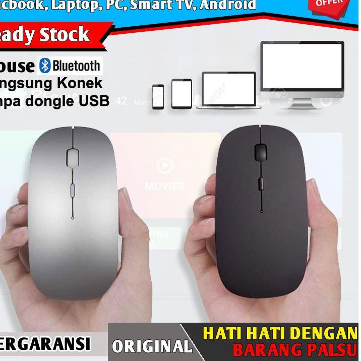 ➪ Mouse Bluetooth Tanpa Dongle USB Macbook Pro Air Smart TV Android  ℗