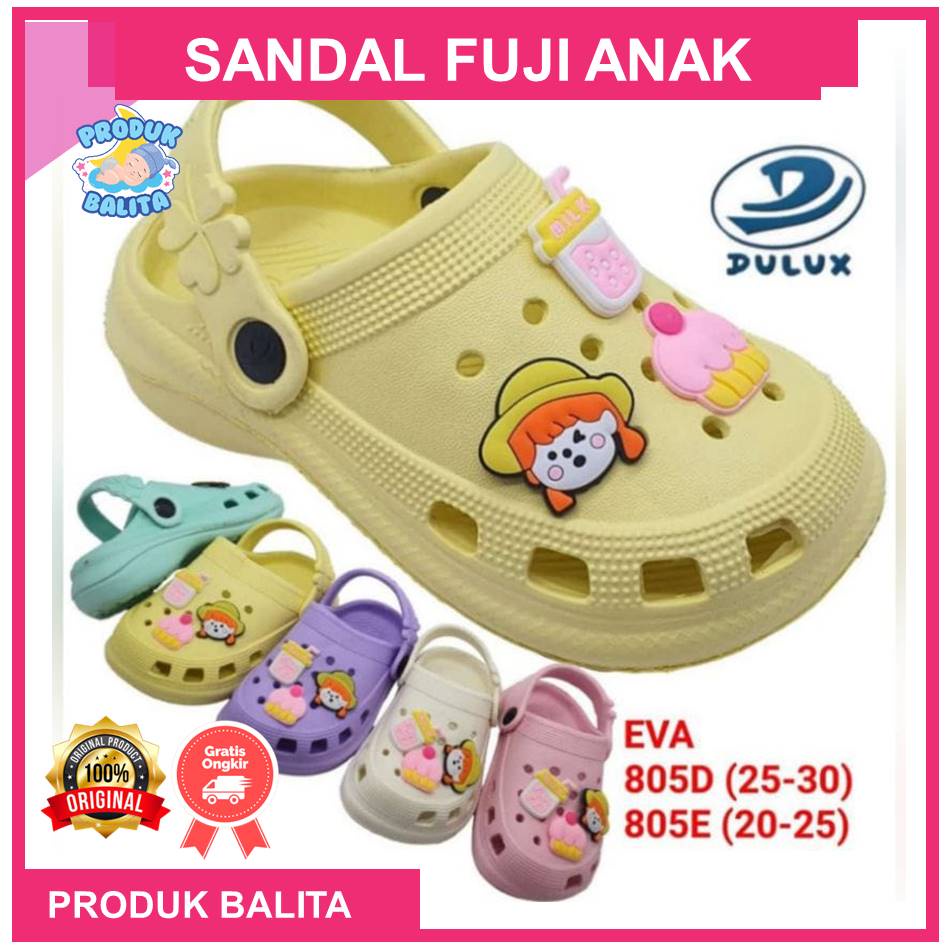 Sandal Fuji Baim Anak Sandal Anak Laki-laki Perempuan Dulux  Sandal Anak Tali Belakang Karakter Lucu Murah