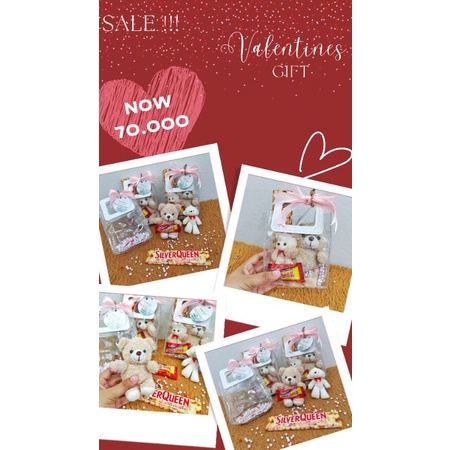 

GIFT VALENTINE/GIFT BOX/BUCKET/HAMPERS/SOUVENIR/KADO VALENTINE/SILVERQUEEN/BONEKA/SNACK BOX/HADIAH WISUDA/WISUDA/ULANG TAHUN/