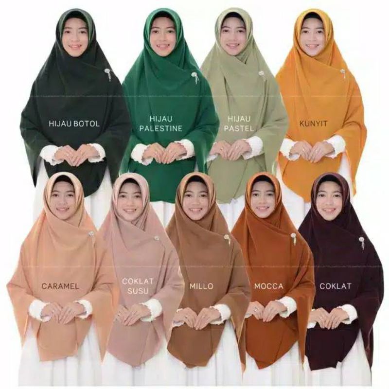 PROMO!!! HIJAB SEGI EMPAT WOLFIS / JILBA WOLFISH WOLPEACE SYARI JUMBO 130X130  grade A