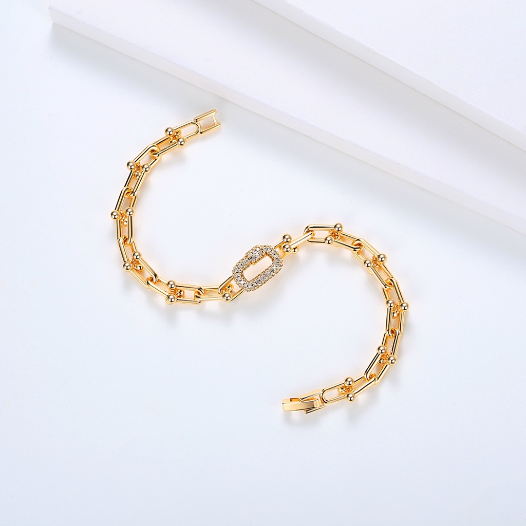 Y942 [COD✔] Gelang Titanium Sederhana Bangle Wanita Diamond Titanium Premium Anti Karat Berlian Korea Untuk Wanita Perhiasan