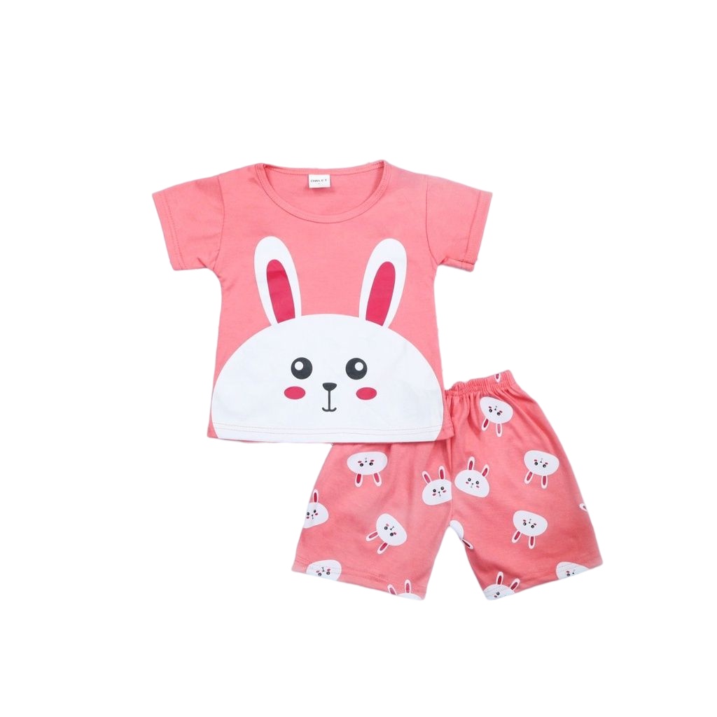 IL - SETELAN ANAK PEREMPUAN / ANAK LAKI LAKI / SET ANAK MOTIF KARAKTER / SET CELANA PENDEK