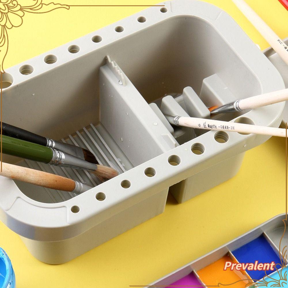 Preva Paint Brush Cleaner Portable Acrylic Gouache Painting Palette Kotak Penyimpanan Artis Dengan Palet Cat