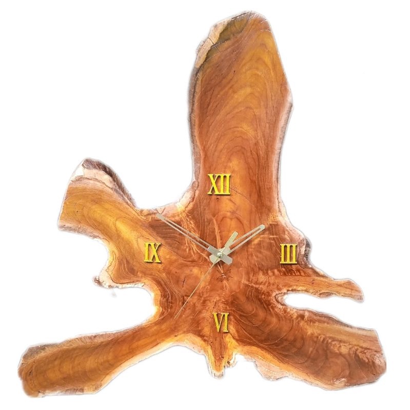 KADO ULANG TAHUN JAM DINDING UNIK AESTHETIC SENI EROPA BAHAN KAYU TEBAL HIASAN DINDING RUANG TAMU