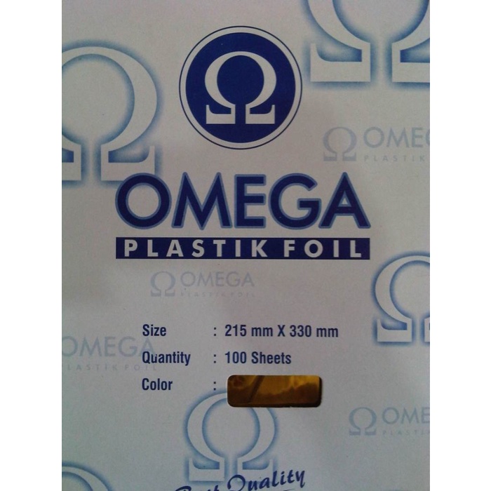 

[[JNT COD]] Omega Foil Plastik Emas - Gold Emas