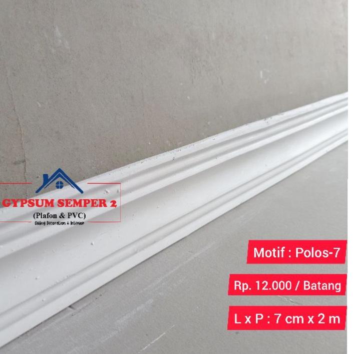 Terbaru2i2Hw List gypsum polos 7 cm / List profil plafon gipsum murah