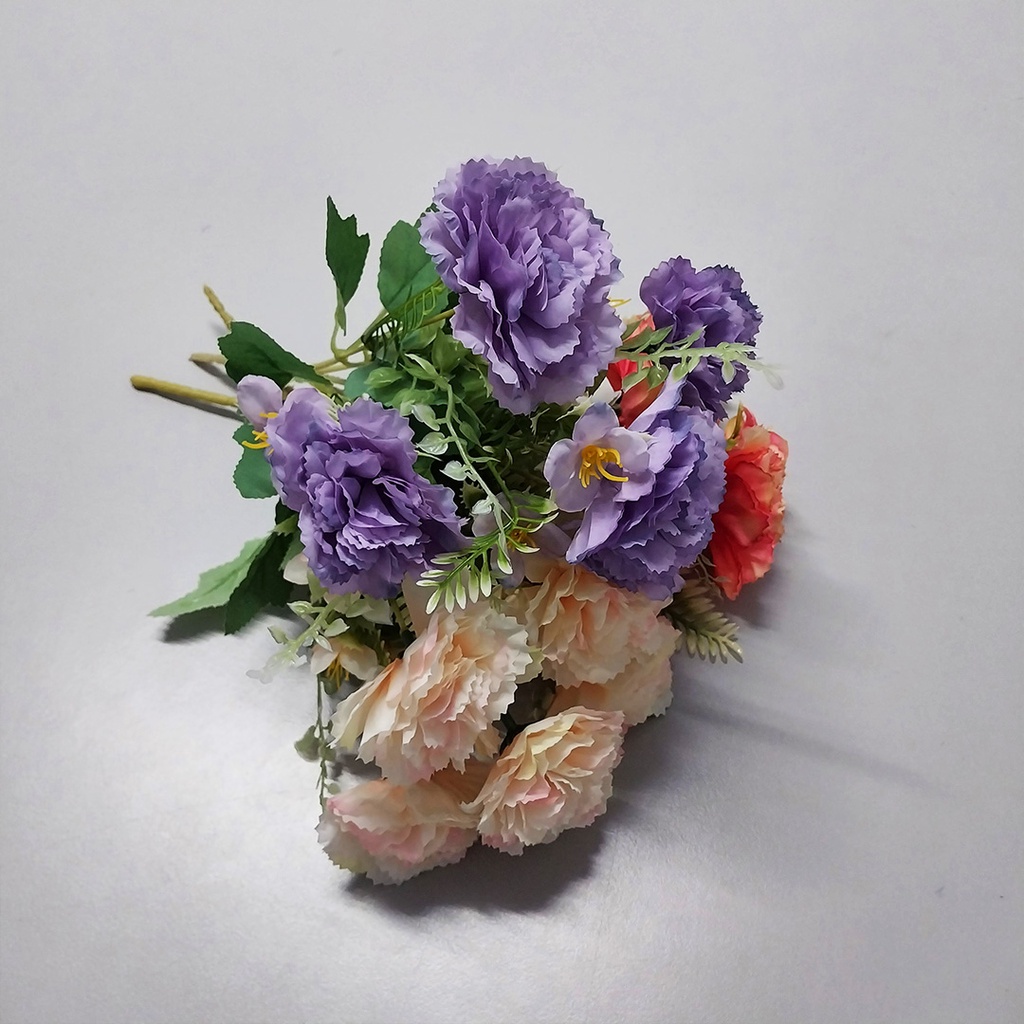 Bunga Hydrangea Mix Buket Hias Tangkai Ornamen Pajangan Dekorasi Rumah Import Artificial Flower Vas Azgalery PBP151