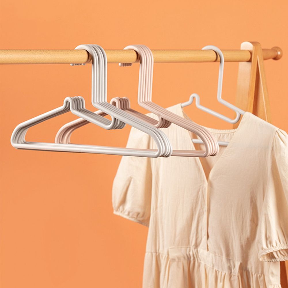 Yamata Hanger Gantungan Pakaian Plastik Polos  / Hanger Gantungan Plastik Tebal / lastic Hanger Pakaian Laundry Anti Slip