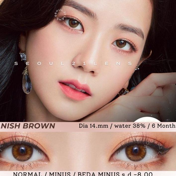 ☞ SOFTLENS PRINCESS SPANISH BROWN GREY GRAY NORMAL MINUS ORIGINAL ◄