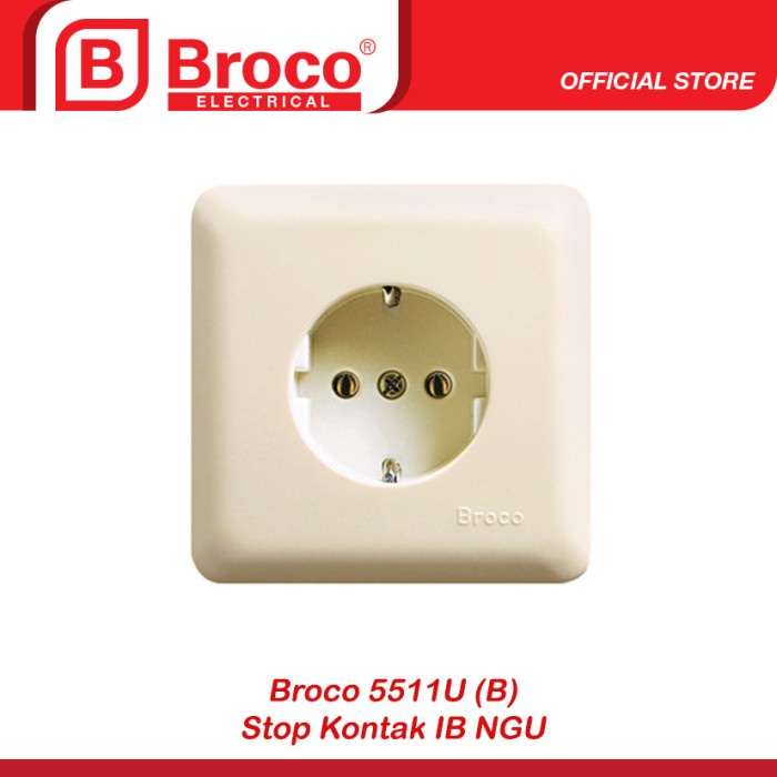 Broco 5511U (B) Stop Kontak Original