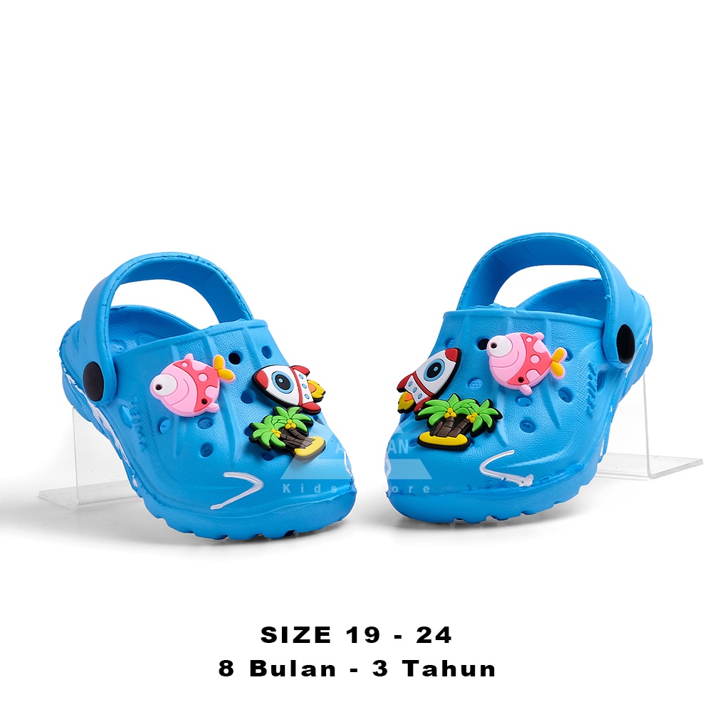 Sandal Anak Perempuan Nakata jibbits Lucu size 19-24 - Andrian