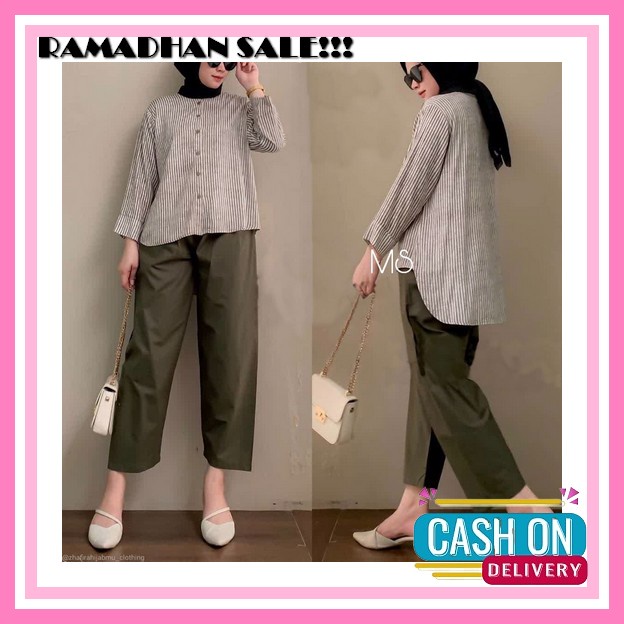 (Cod) One Set Nikka Jumbo Set / Setelan Wanita Jumbo Polos Oversize Ld 130 Busui / Setelan Kekinian 