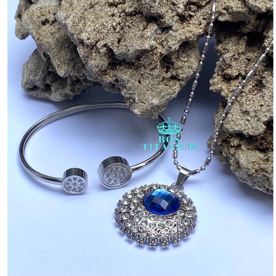 1 Set kalung kesehatan quantum pendant