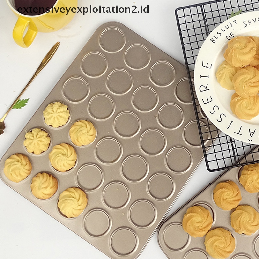{NEW} 30lubang Macaroon Kit Carbon Steel Loyang Kue Macaron Pot Anti Lengket Baking Tray.